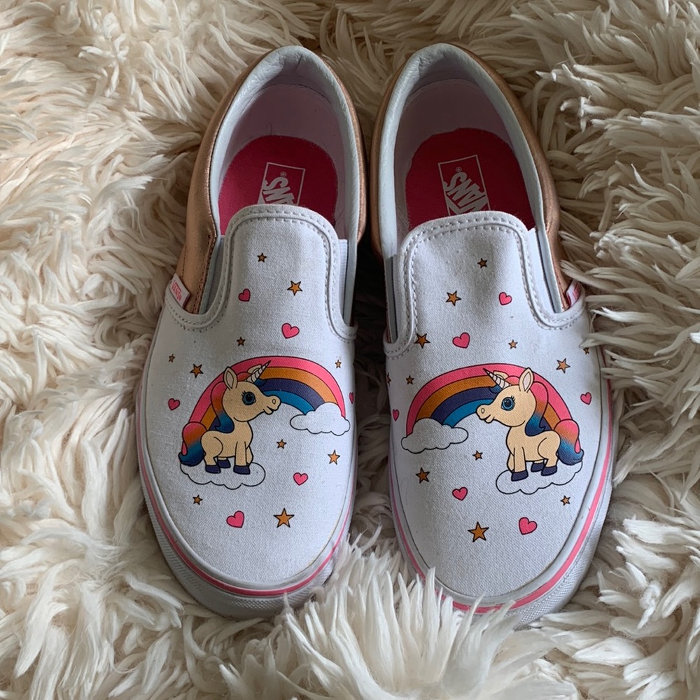 VANS CLASSIC SLIP-ON 🦄UNICORN RAINBOW PINK LE